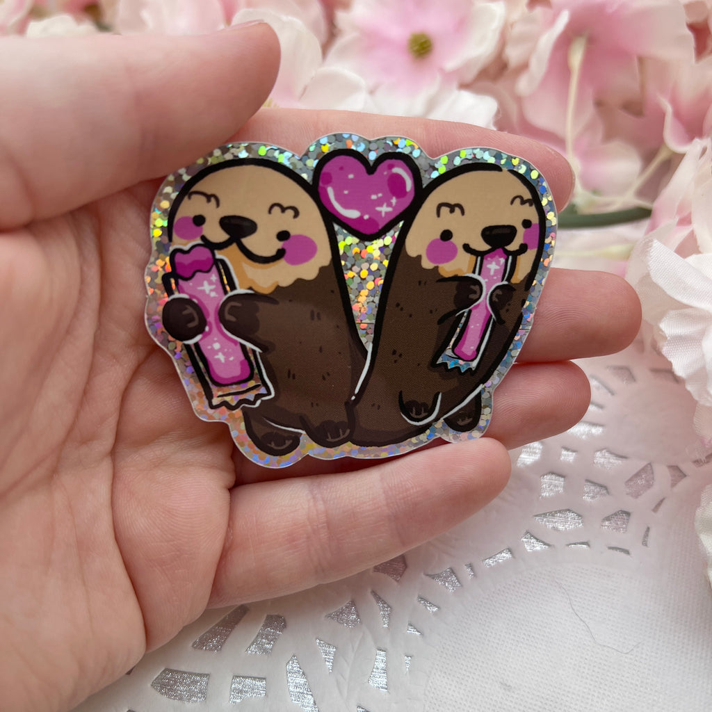 Otter Pops ~ Glitter Sticker Sticker Woolblossom   