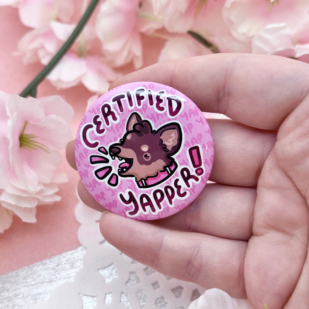 “Certified Yapper!" Chihuahua ~ Button Button Woolblossom   