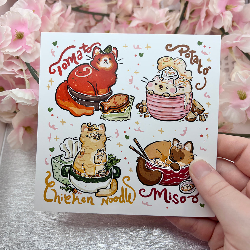 Soup Cats! ~ Print Print Woolblossom   