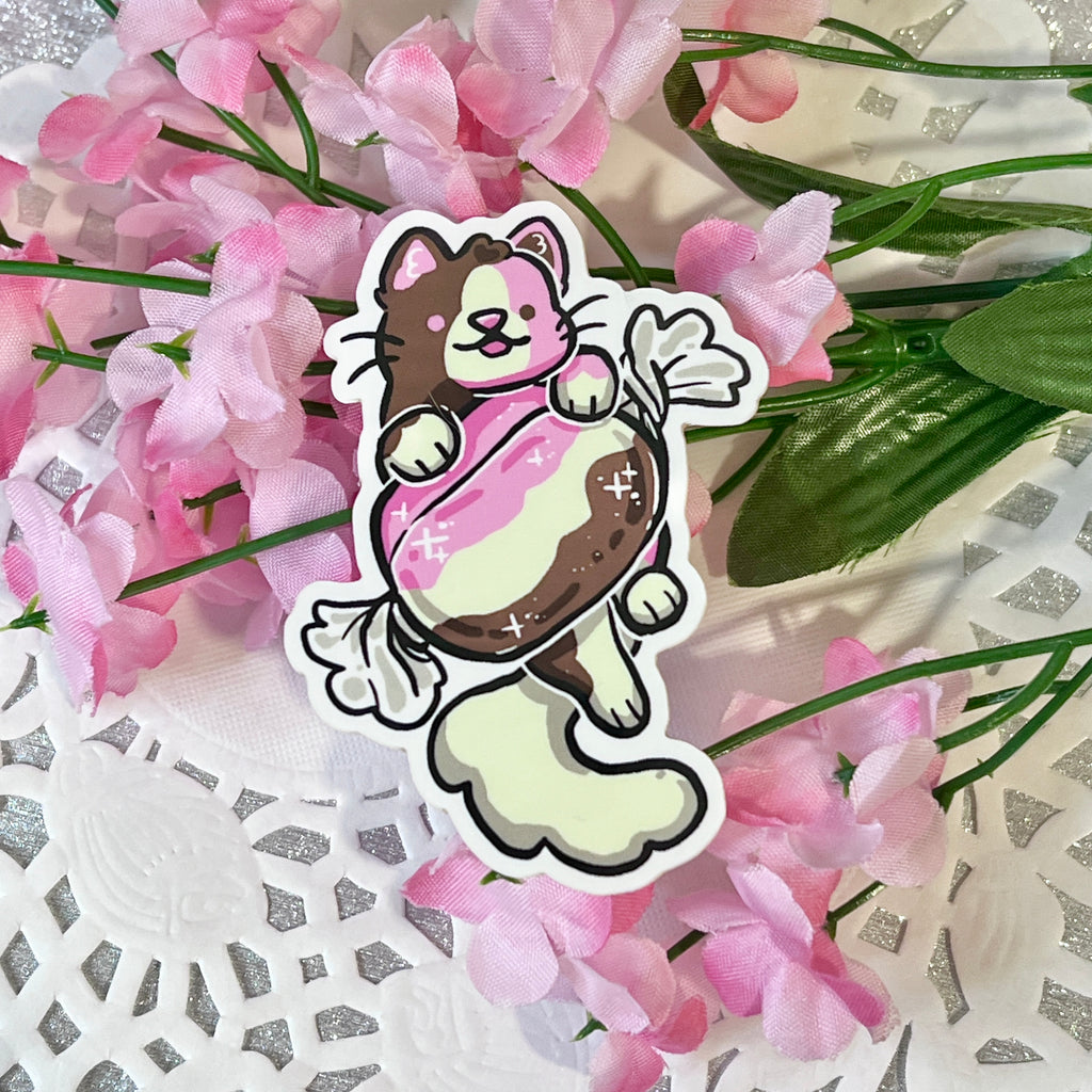 Polly the Neapolitan Cat Taffy ~ Sticker  Woolblossom   