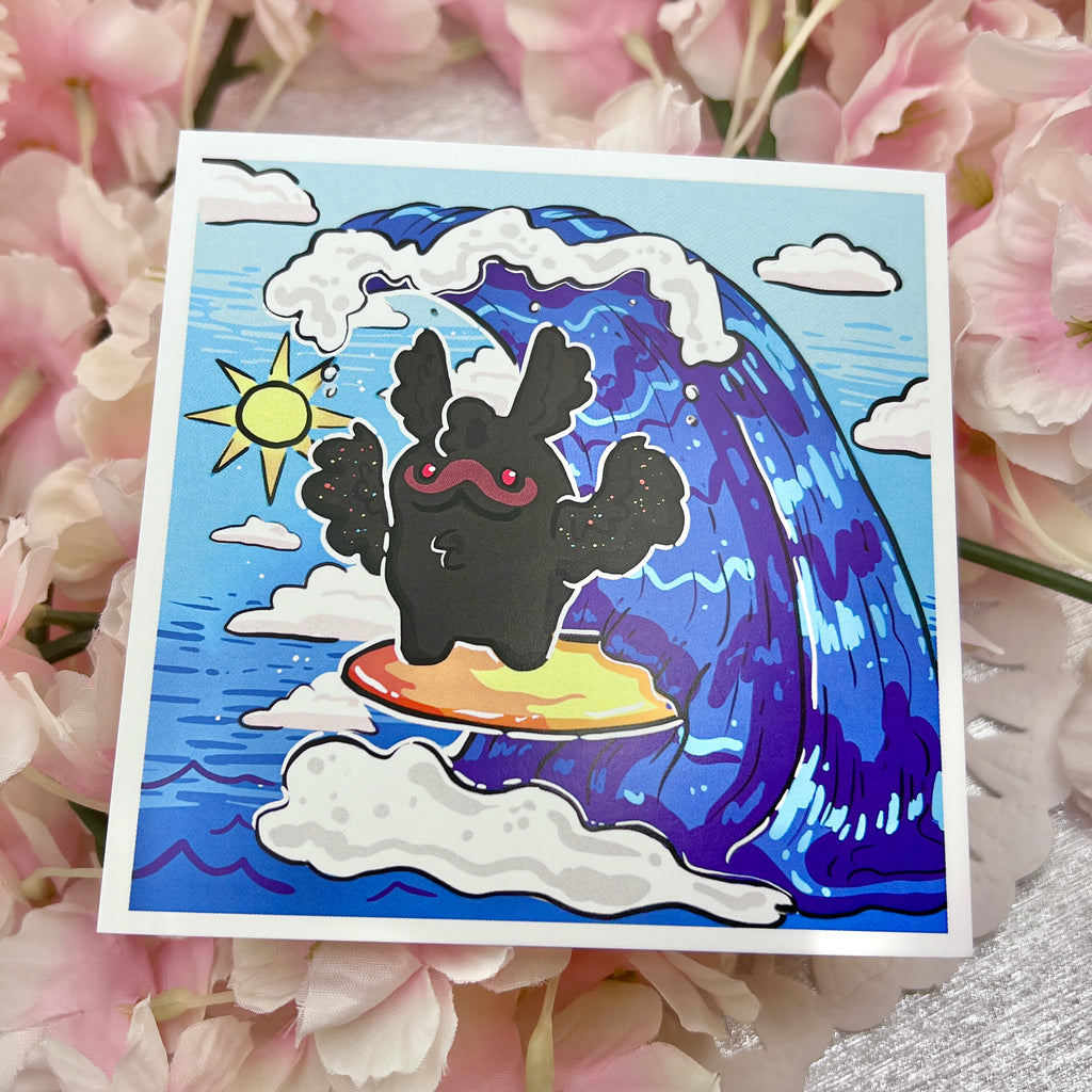 Surfin' Summer Mothman ~ Print Print Woolblossom   