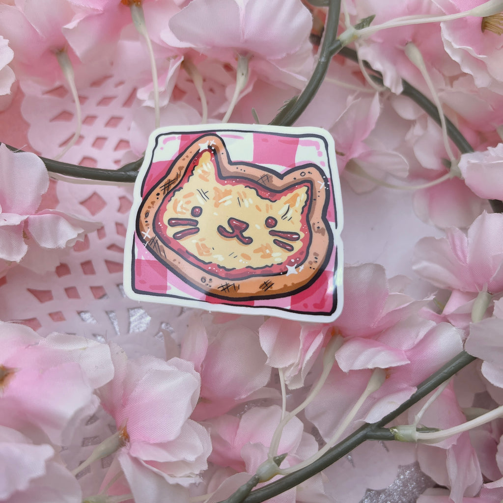 Pizza Treat Cat ~ Sticker Sticker Woolblossom   