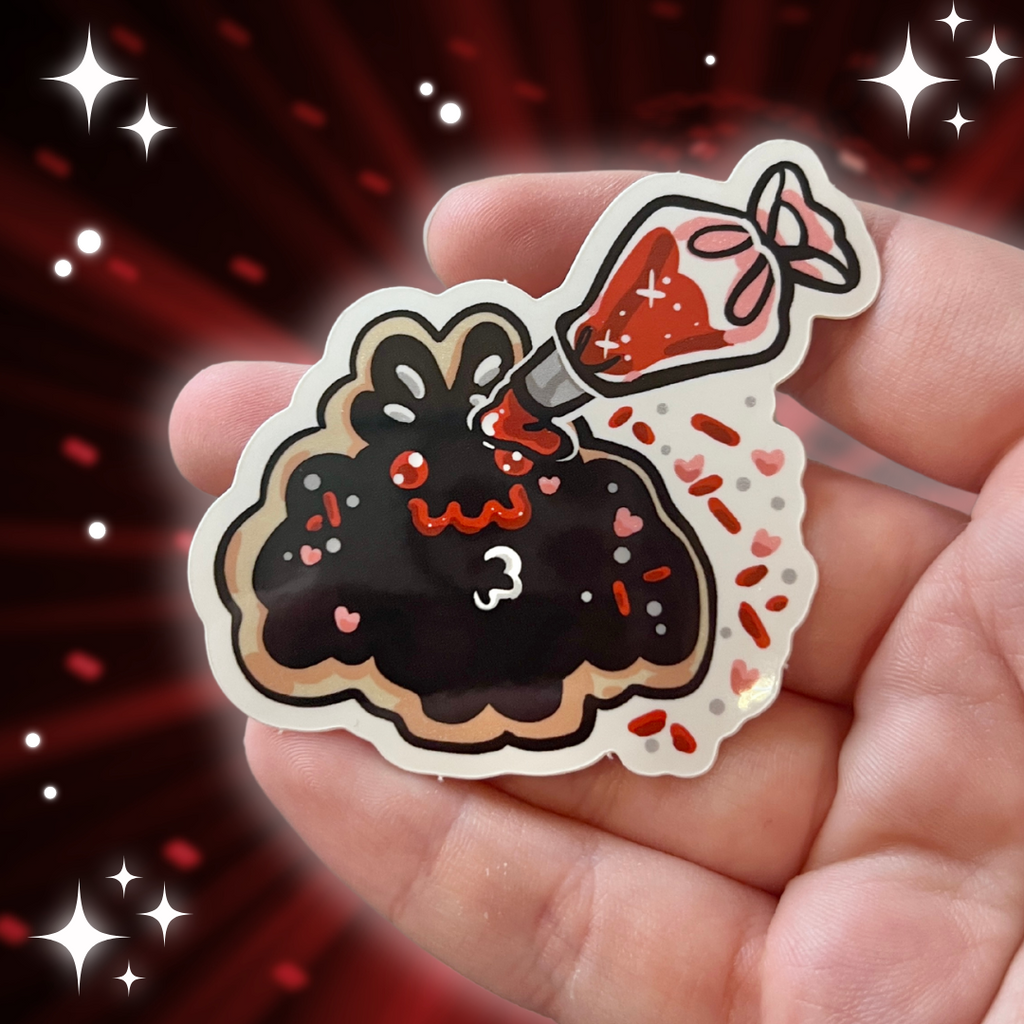 Mothman Cookie ~ Sticker Sticker Woolblossom   