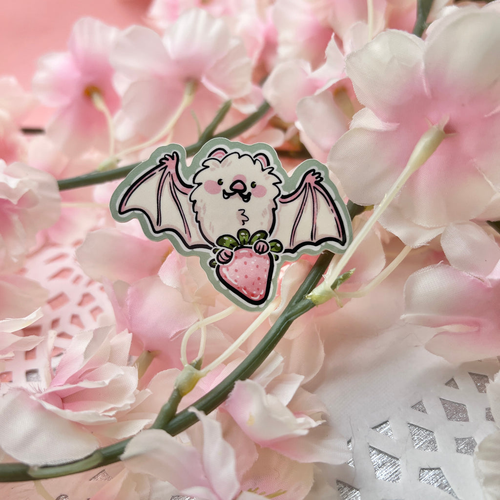 Pineberry Bat ~ Sticker Sticker Woolblossom   