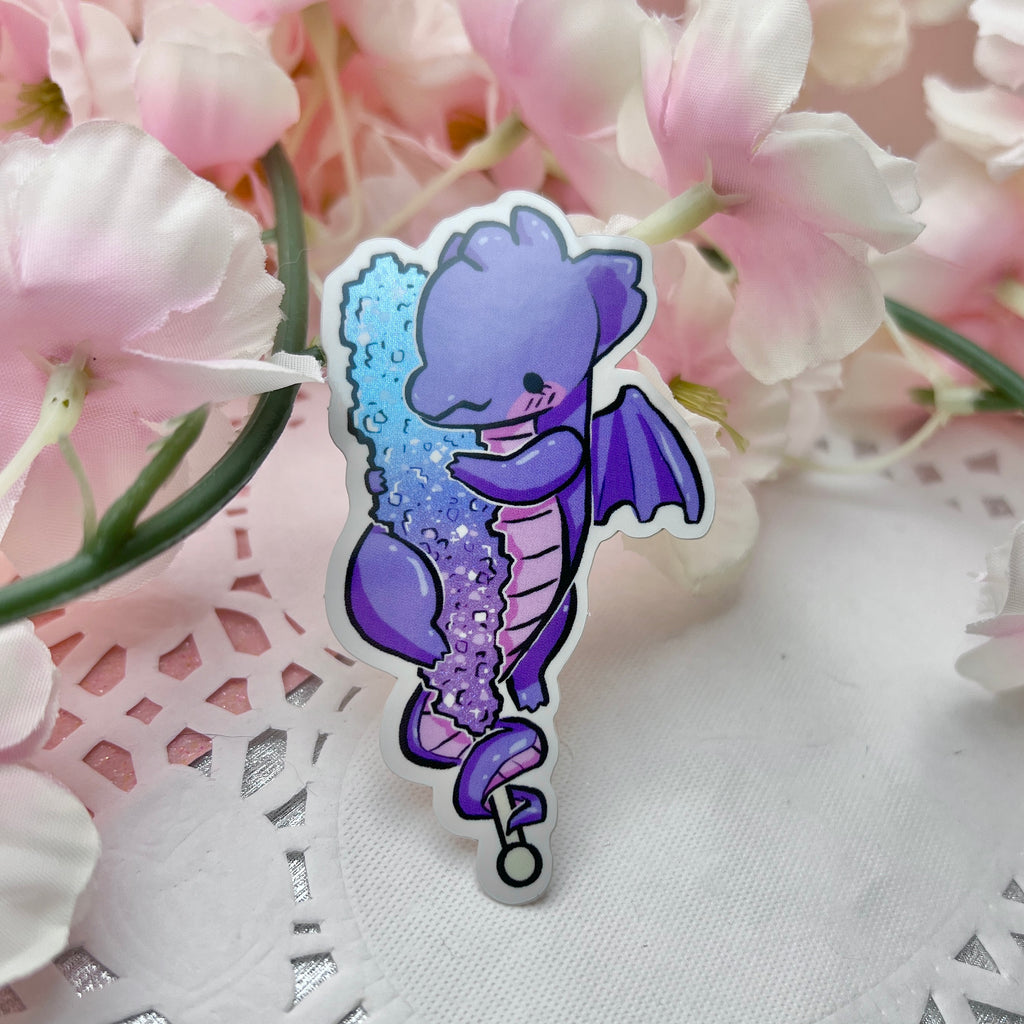 Rock Candy Dragon ~ Pixie Dust Glitter Sticker  Woolblossom   