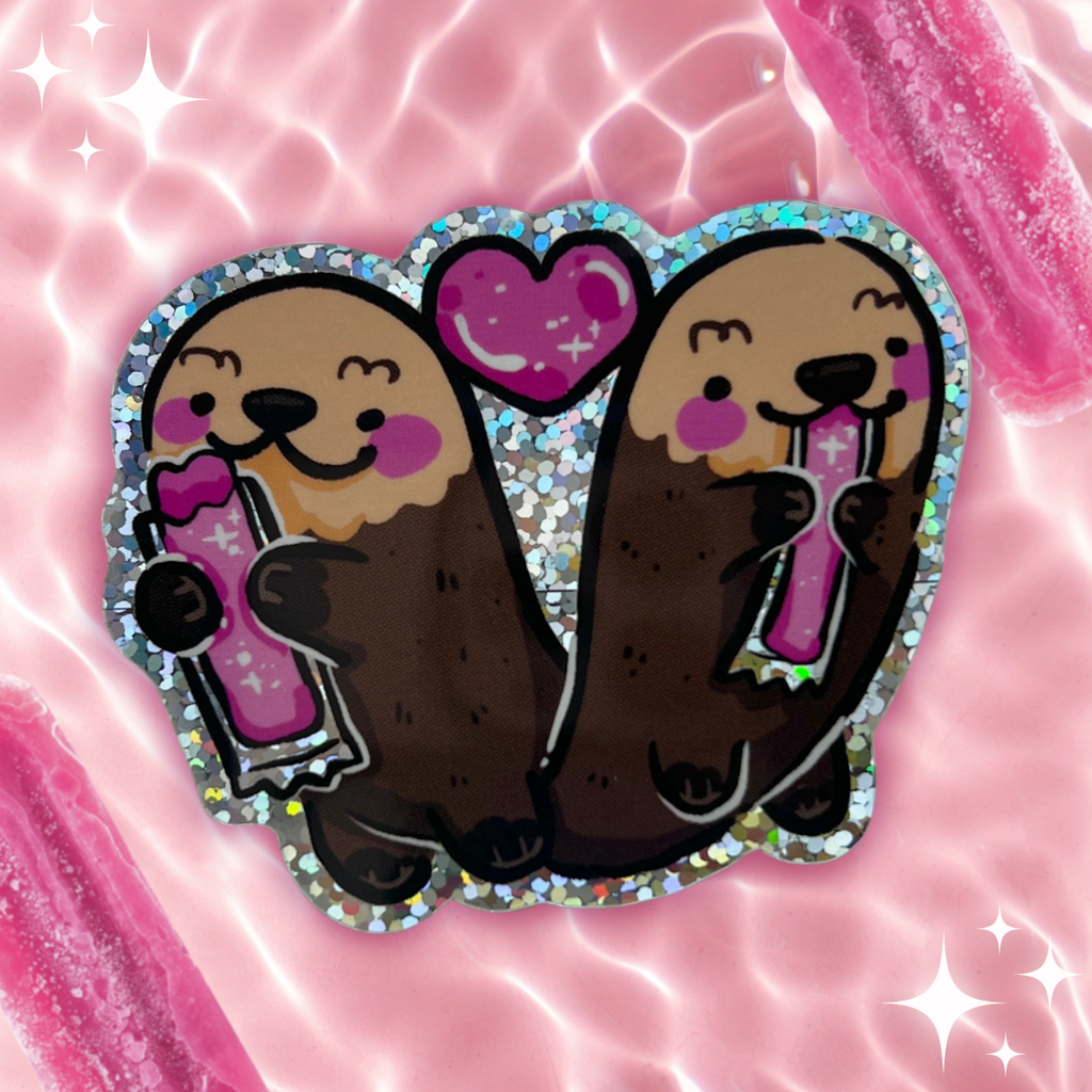 Otter Pops ~ Glitter Sticker Sticker Woolblossom   