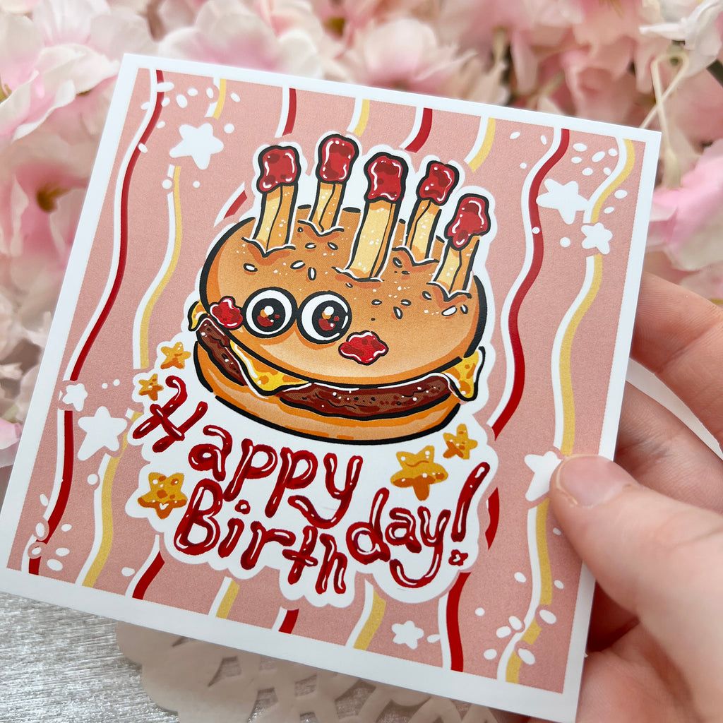 Birthday Burger! ~ Print Print Woolblossom   