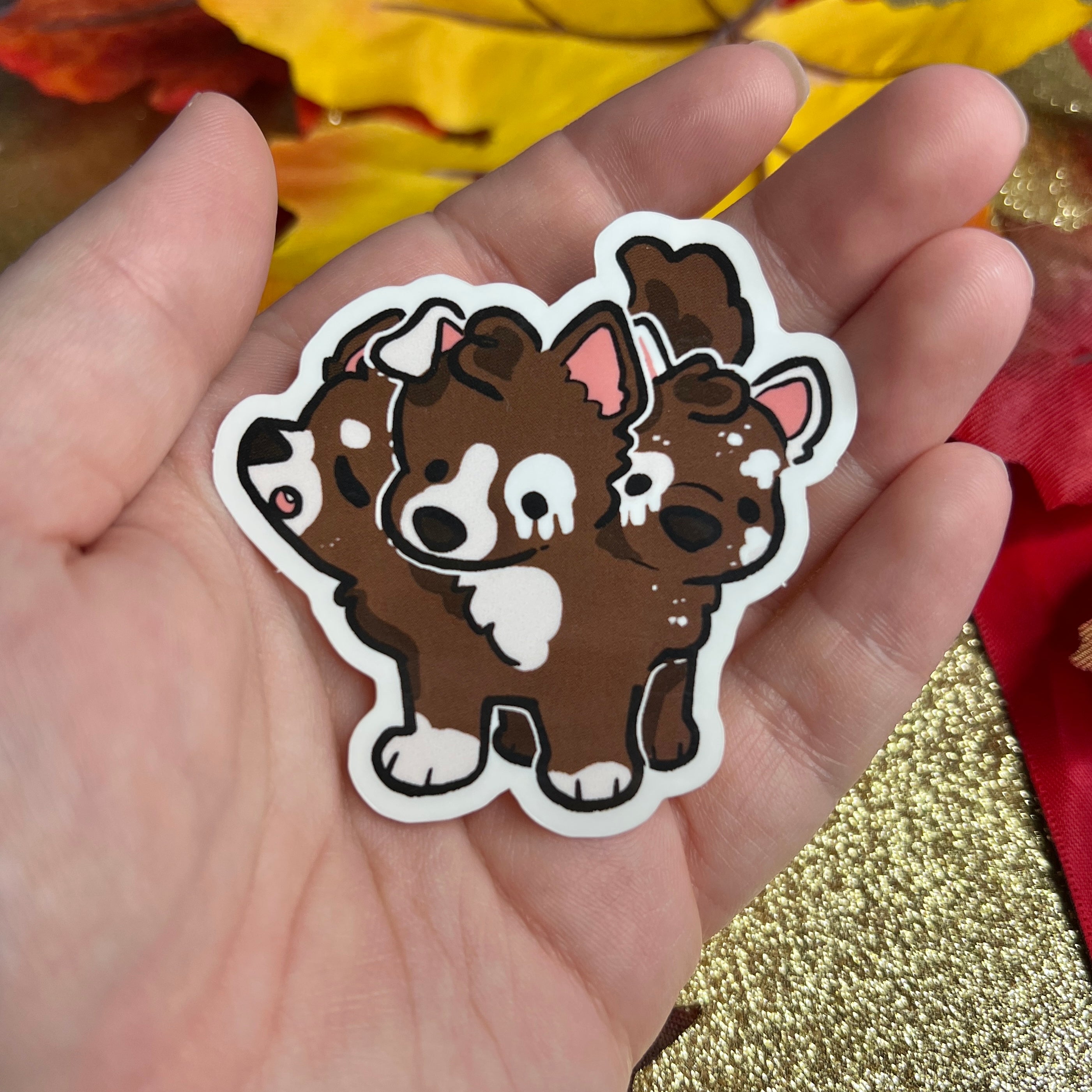 Cerberus Puppy ~ Sticker – Woolblossom