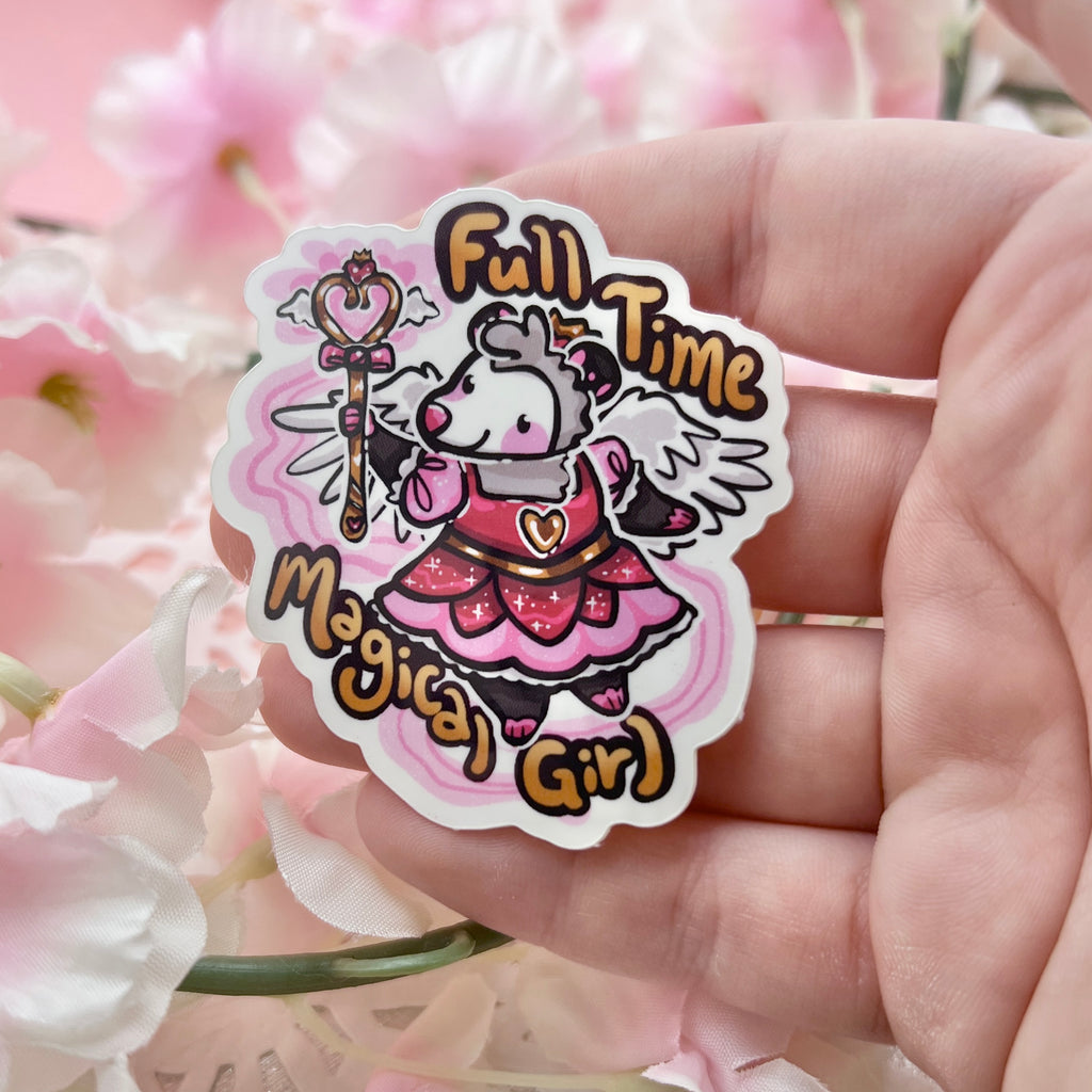 “Full Time Magical Girl!” Opossum ~ Sticker Sticker Woolblossom   