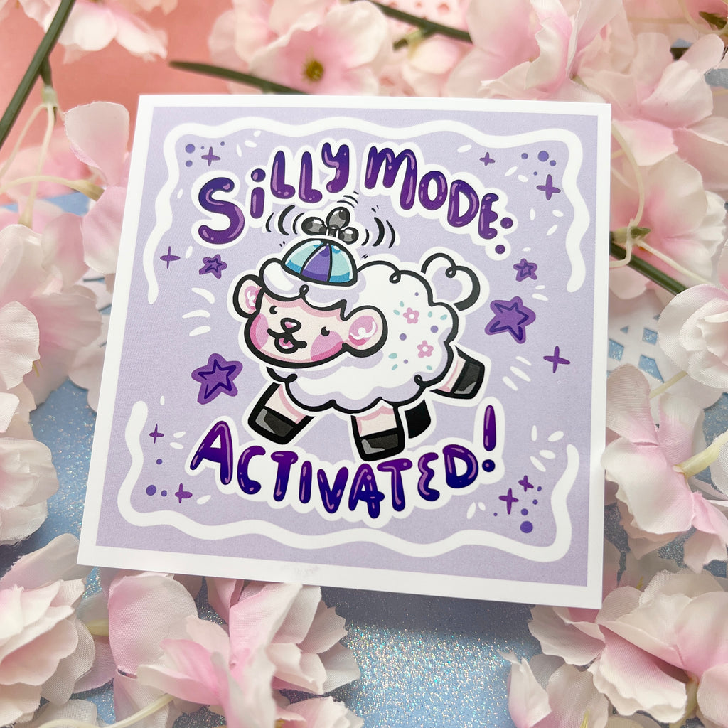 “Silly Mode: Activated!" Sprout ~ Print Print Woolblossom   