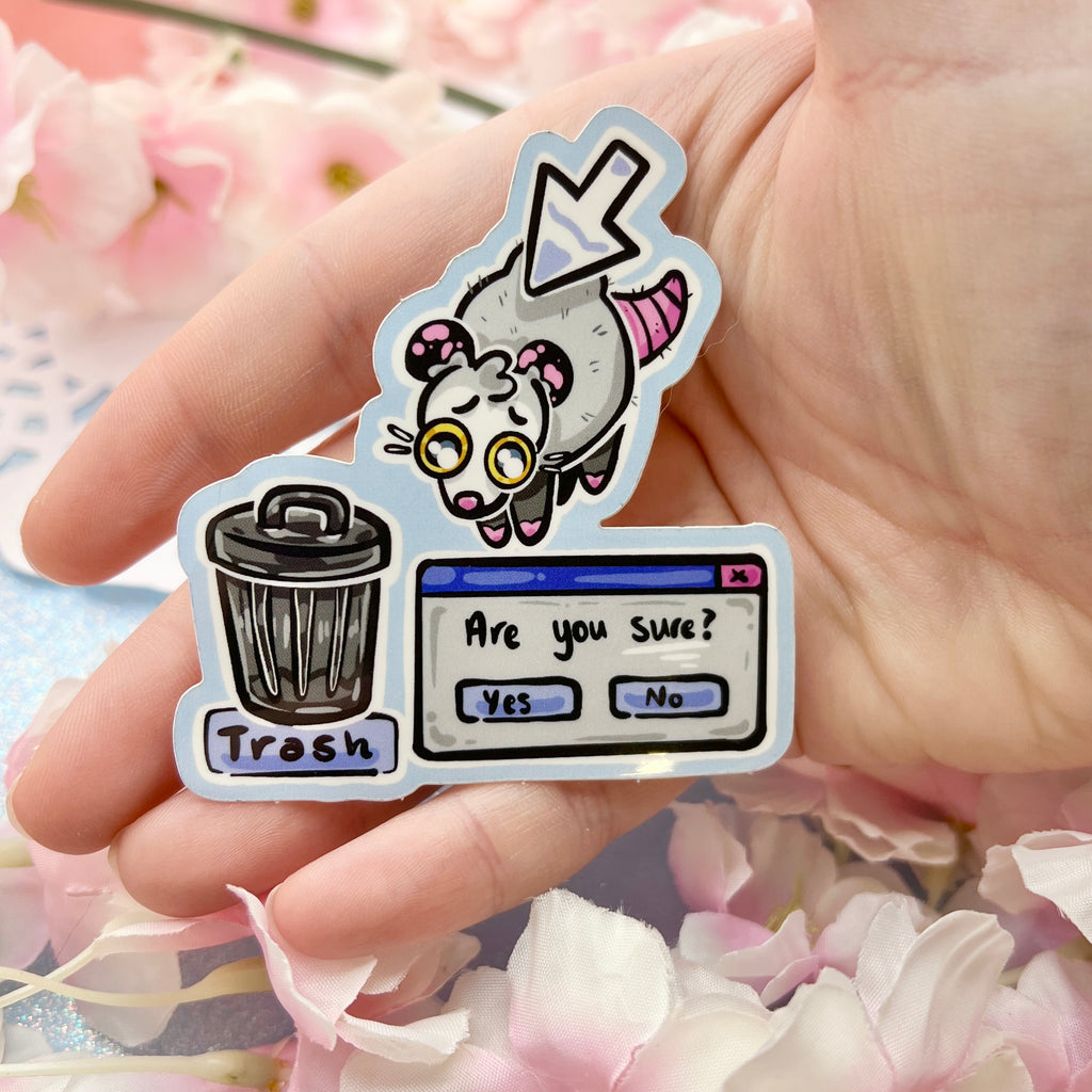 Internet Trash Opossum ~  Sticker Sticker Woolblossom   