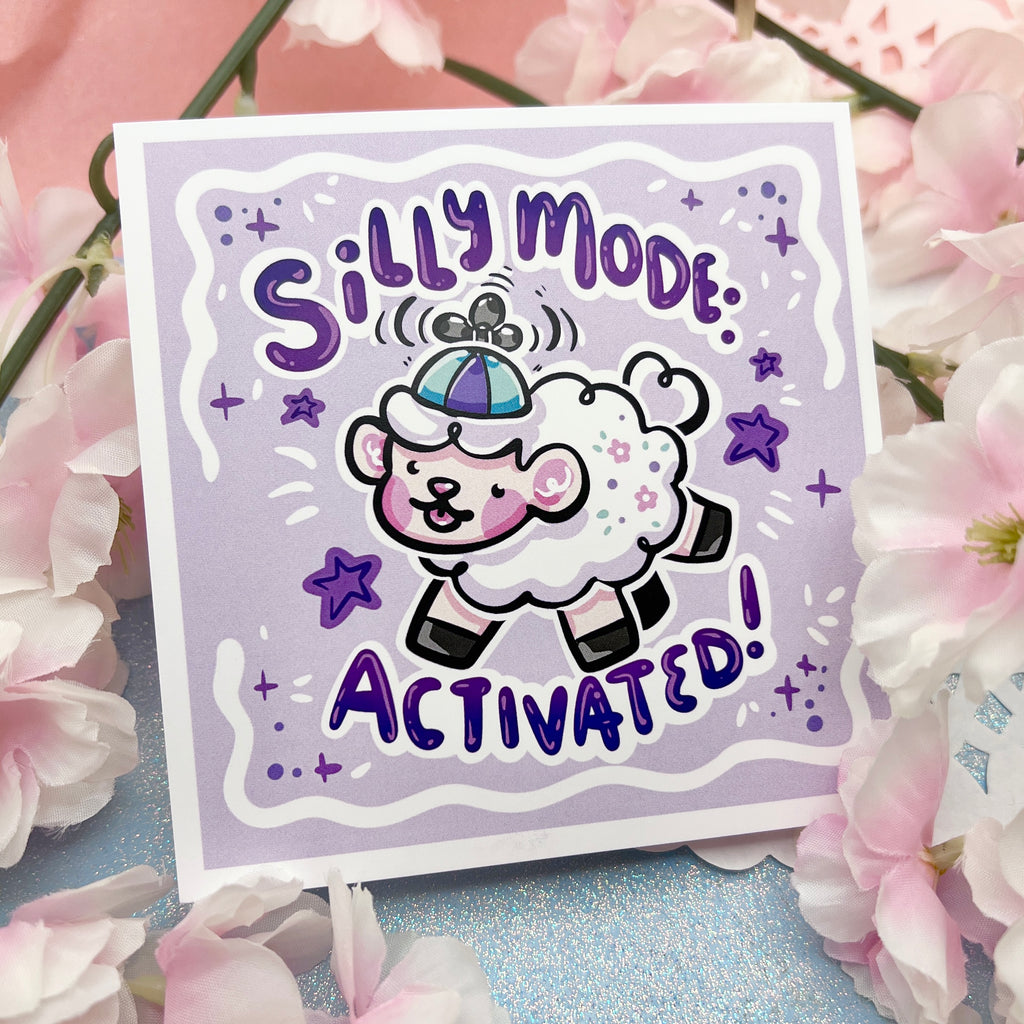 “Silly Mode: Activated!" Sprout ~ Print Print Woolblossom   