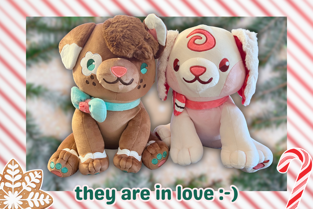 photo of both plush together