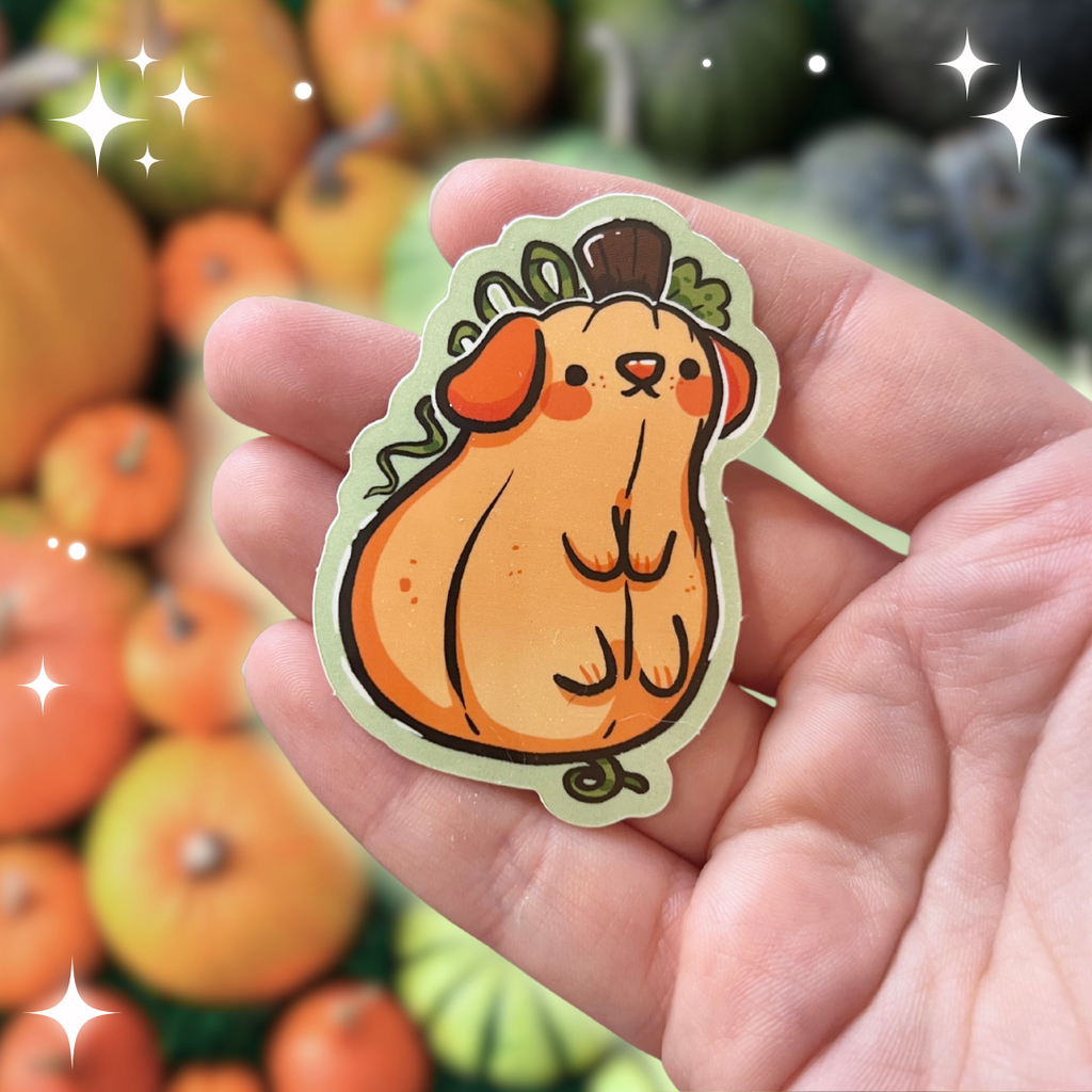 Squash Puppy ~ Sticker Sticker Woolblossom   