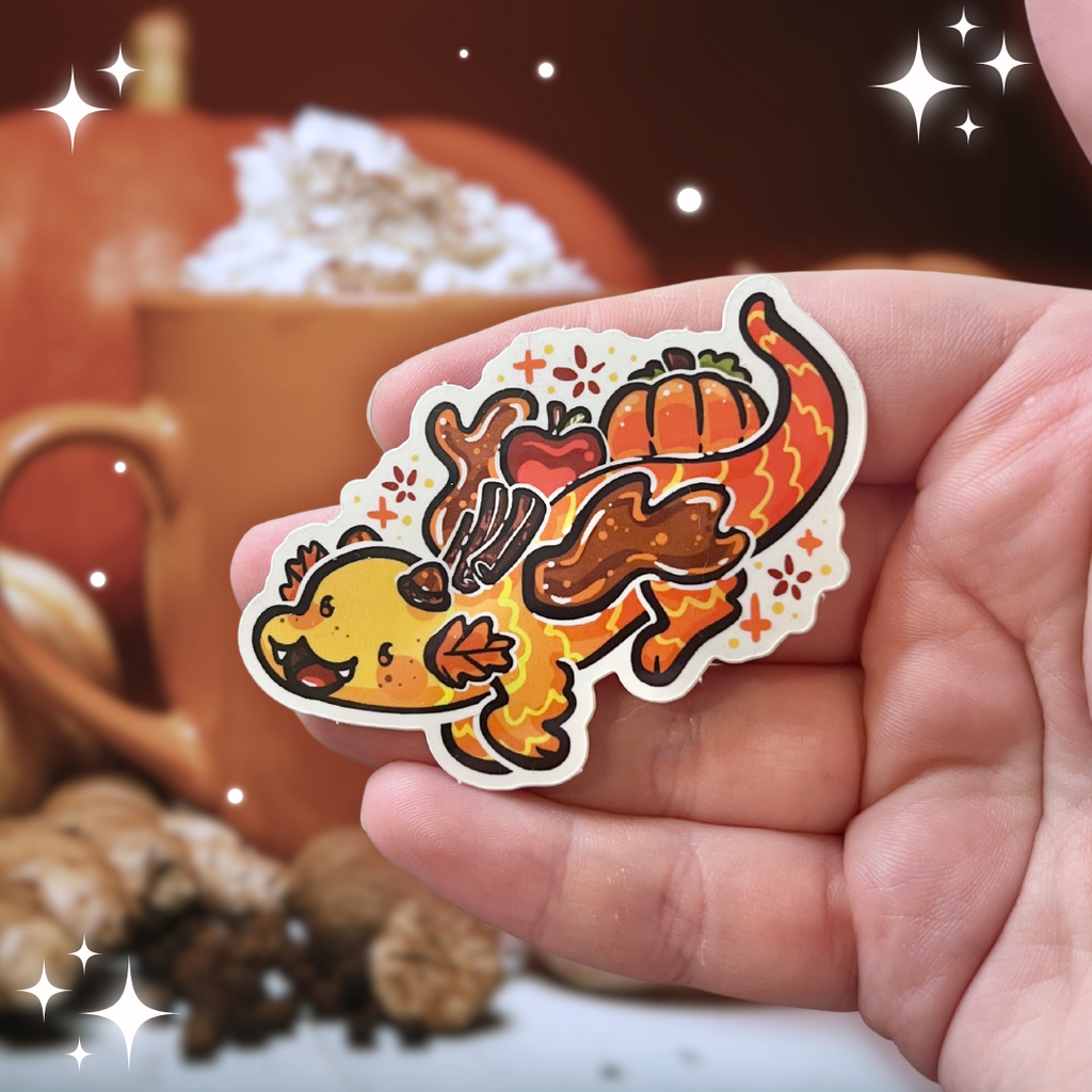 Fall Flavors Dragon ~ Sticker Sticker Woolblossom   