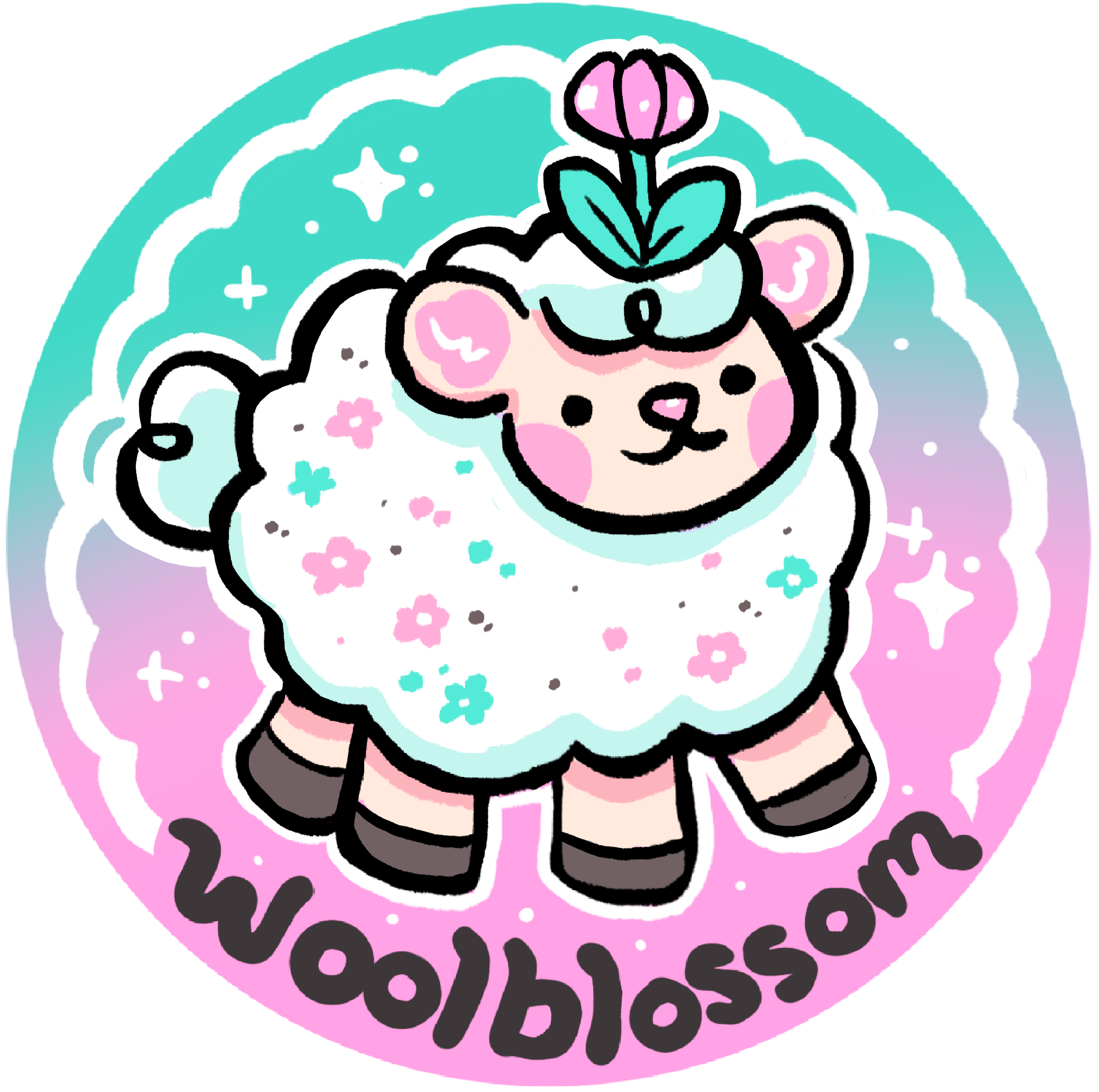 Stay Sparkly, Glitter Gel Pen ~ Sticker – Woolblossom