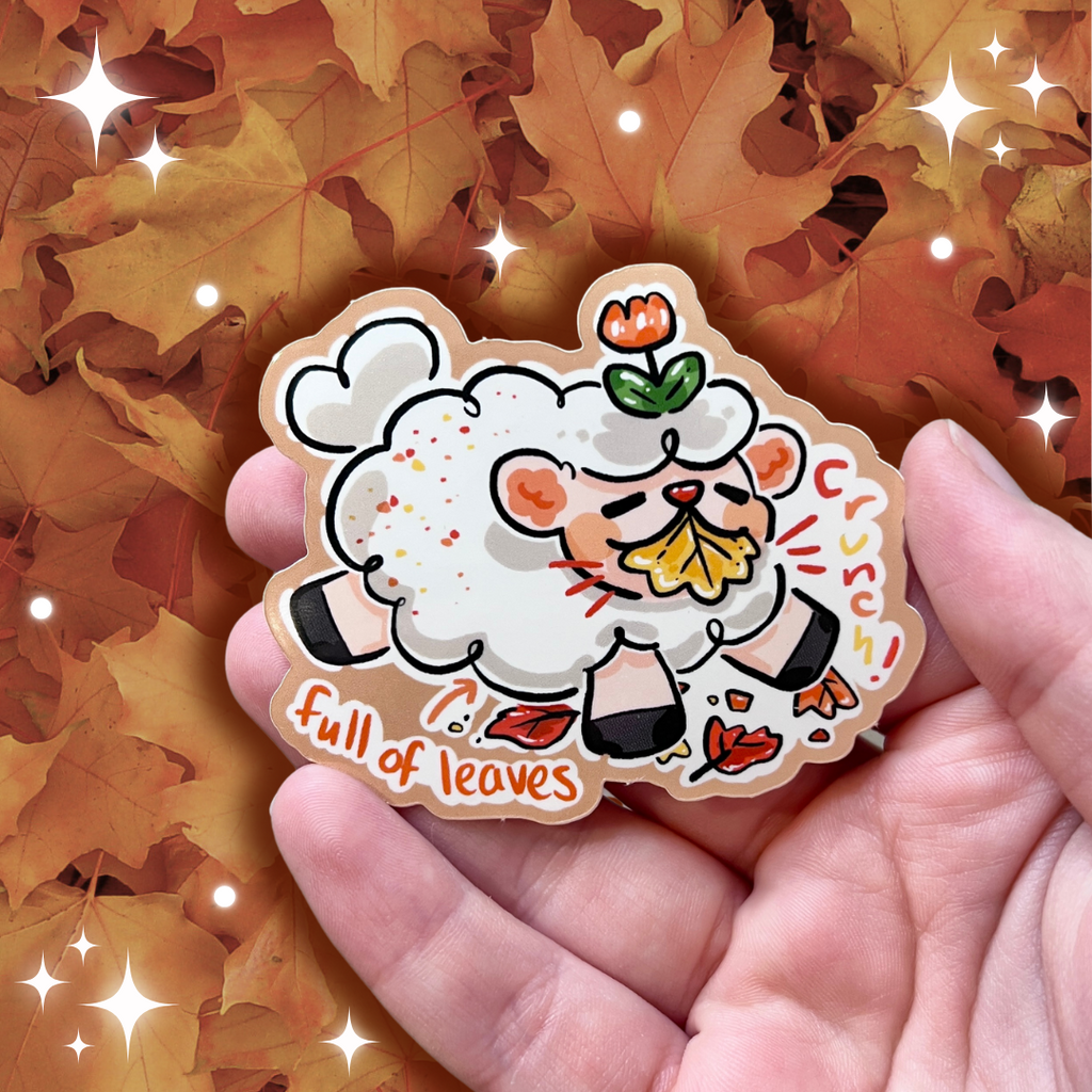 Sprout is Full of Leaves and Crunchin' ~ Sticker  Woolblossom   