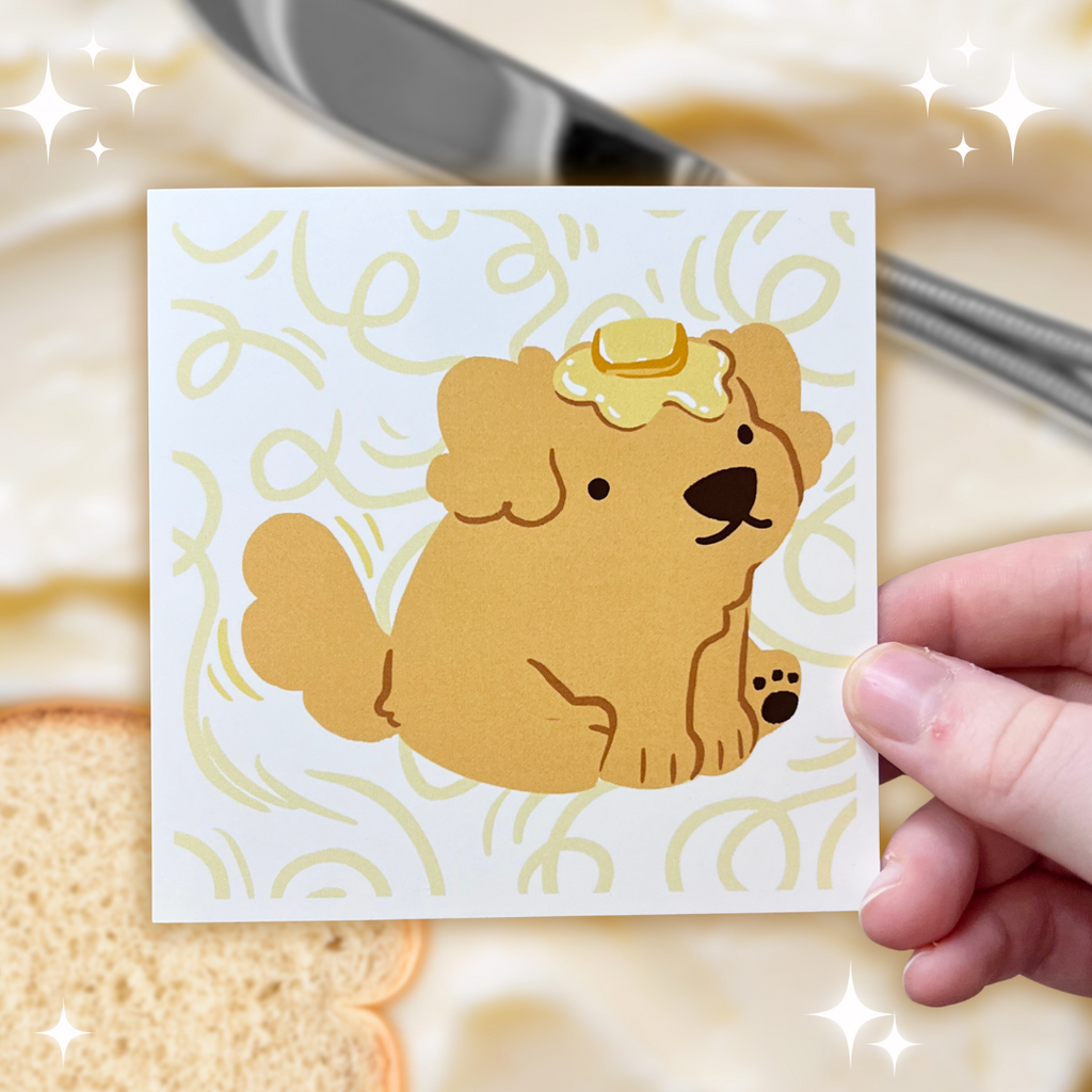 Butter Dog ~ Print  Woolblossom   