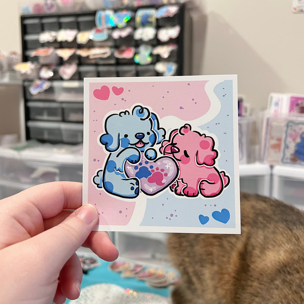 Puppy Heart ~ Print  Woolblossom   