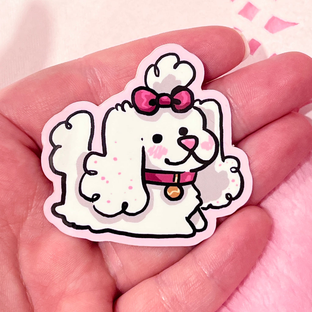 Pampered Puppy ~ Sticker  Woolblossom   