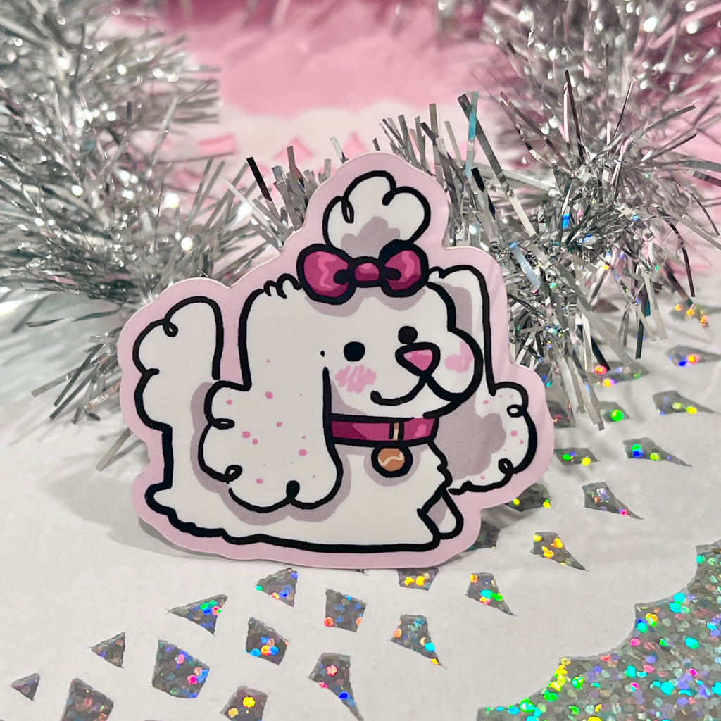 Pampered Puppy ~ Sticker  Woolblossom   