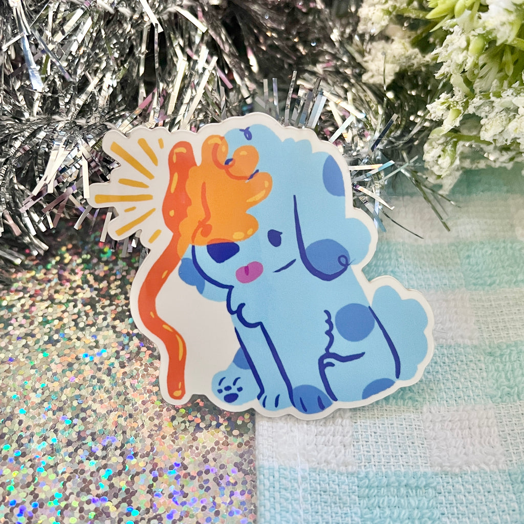 Puppy Sticky Hand ~ Sticker v.2  Woolblossom   