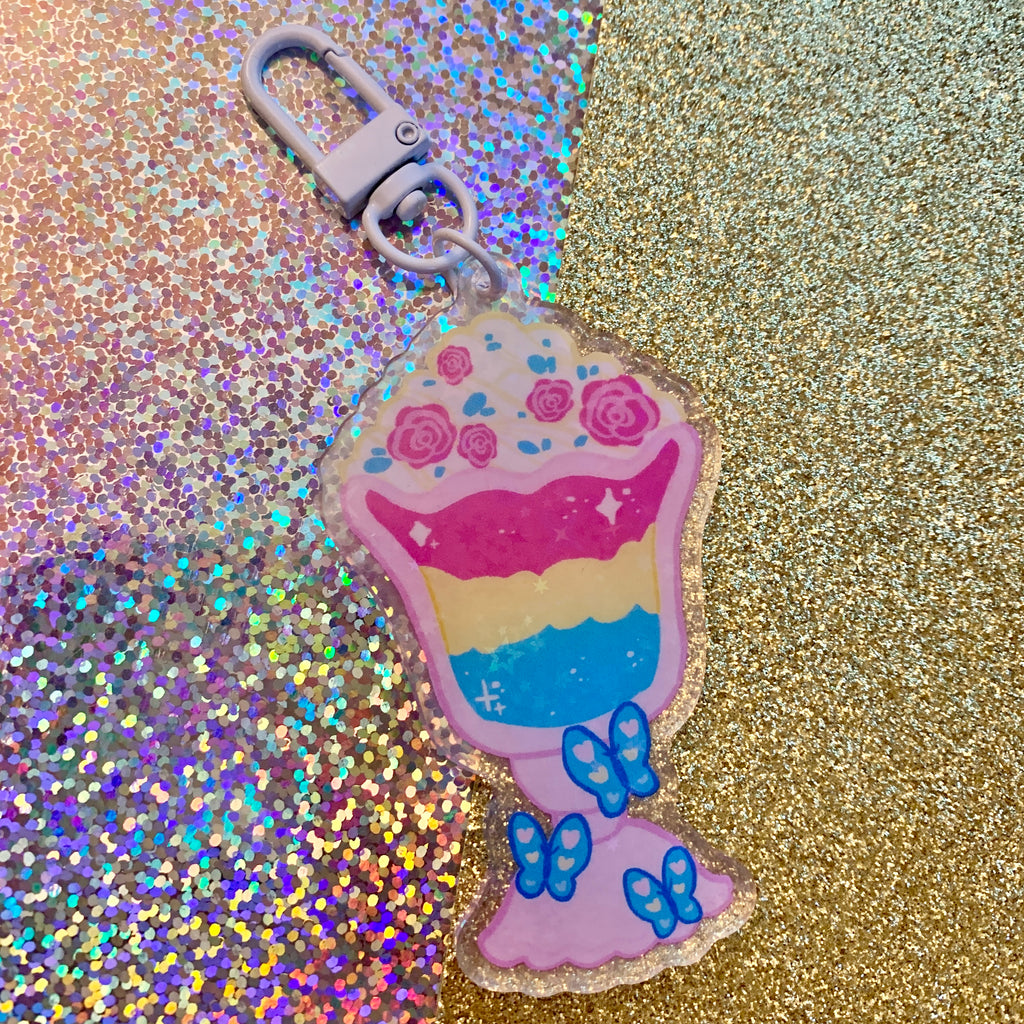 Pride Milkshake ~ HOLO Acrylic Charms  Woolblossom Pan  