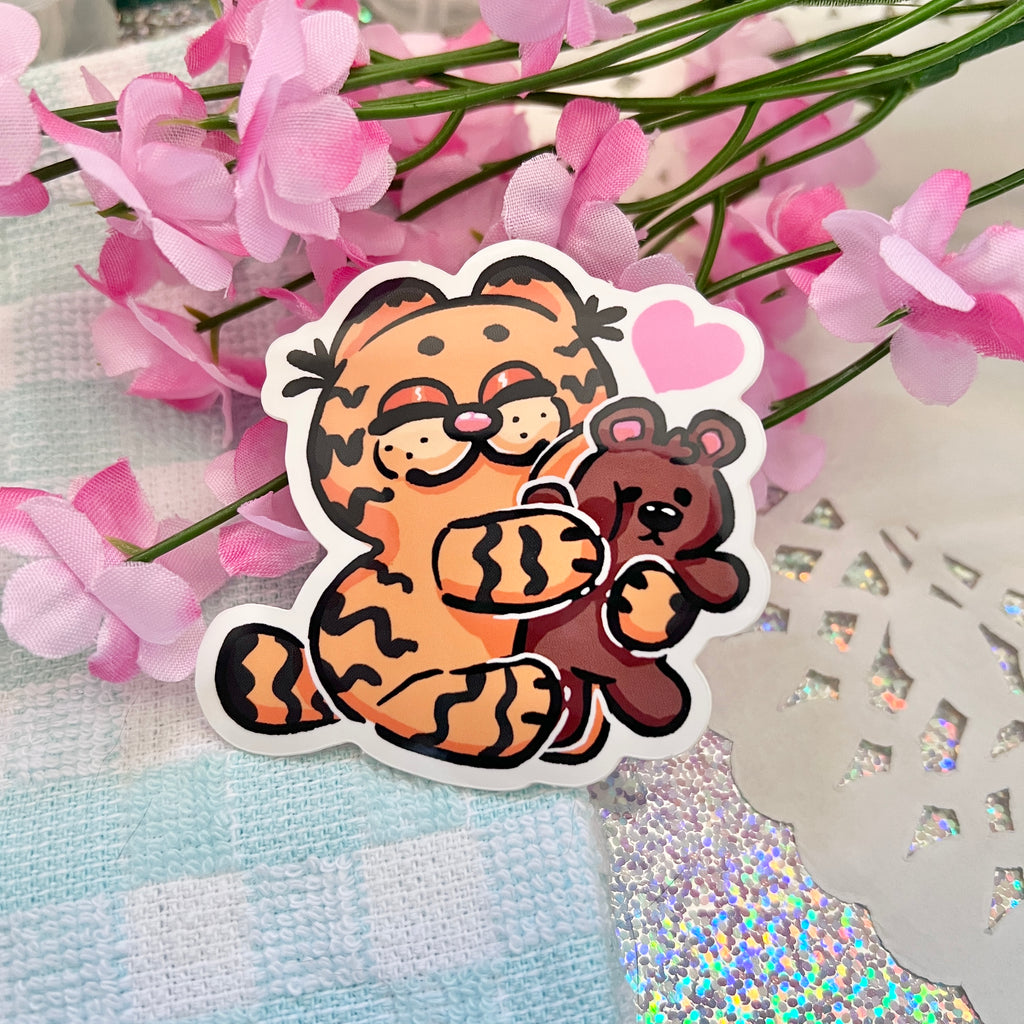 Cat and Bear Besties ~ Sticker v.2  Woolblossom   