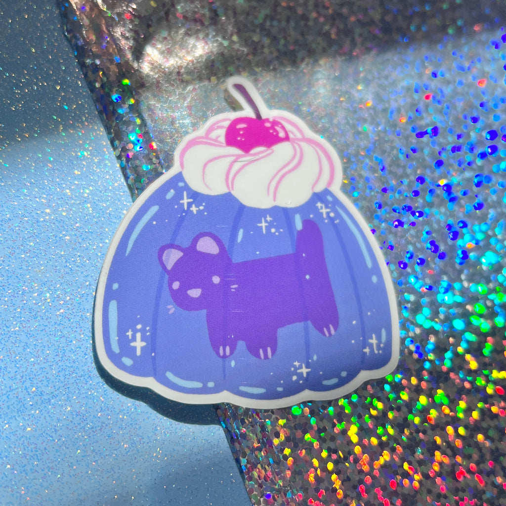 Gelatin Cat ~ Sticker v.2  Woolblossom   